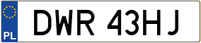 Truck License Plate